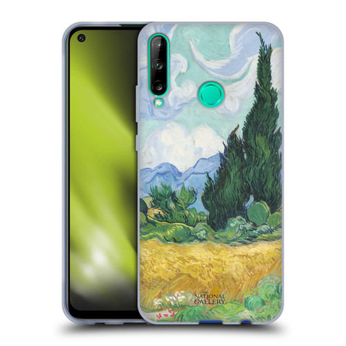 The National Gallery Art A Wheatfield With Cypresses Soft Gel Case for Huawei P40 lite E