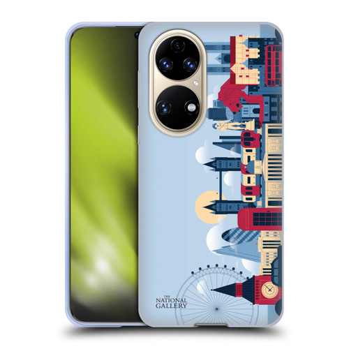 The National Gallery Art London Skyline Soft Gel Case for Huawei P50