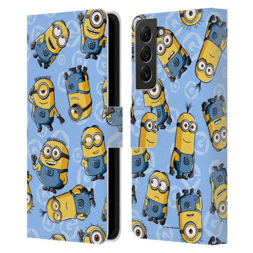 Despicable Me Minion Graphics Character Pattern Leather Book Wallet Case Cover For Samsung Galaxy S22+ 5G