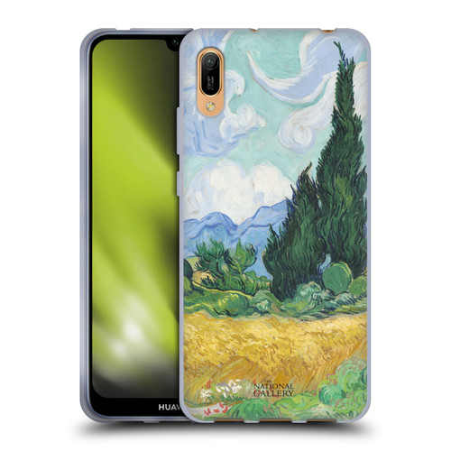 The National Gallery Art A Wheatfield With Cypresses Soft Gel Case for Huawei Y6 Pro (2019)