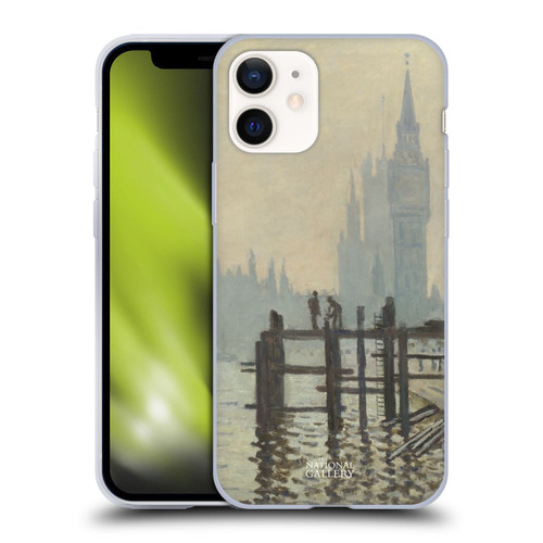 The National Gallery Art Monet Thames Soft Gel Case for Apple iPhone 12 Mini