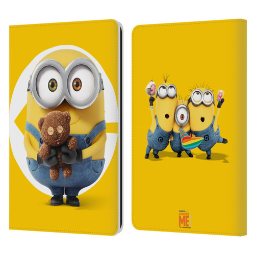 Despicable Me Minions Bob Leather Book Wallet Case Cover For Amazon Kindle Paperwhite 1 / 2 / 3