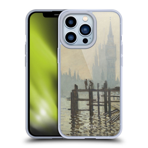 The National Gallery Art Monet Thames Soft Gel Case for Apple iPhone 13 Pro