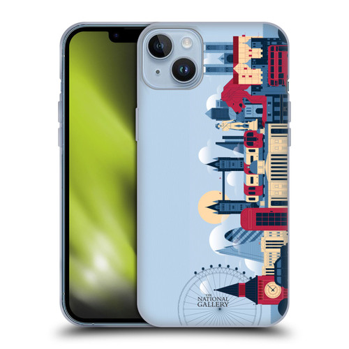 The National Gallery Art London Skyline Soft Gel Case for Apple iPhone 14 Plus