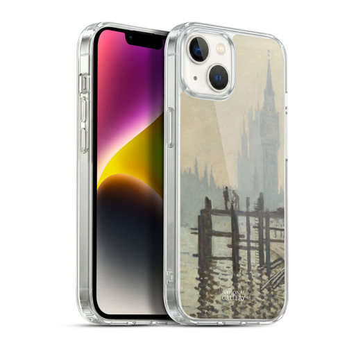 The National Gallery Art Monet Thames Soft Gel Case for Apple iPhone 14 Plus & MagSafe