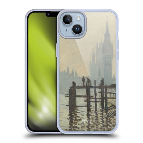 The National Gallery Art Monet Thames Soft Gel Case for Apple iPhone 14 Plus