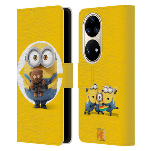 Despicable Me Minions Bob Leather Book Wallet Case Cover For Huawei P50 Pro