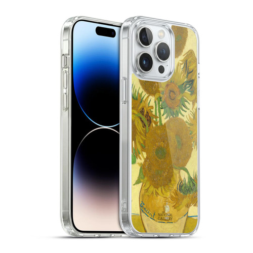 The National Gallery Art Sunflowers Soft Gel Case for Apple iPhone 14 Pro Max