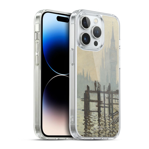 The National Gallery Art Monet Thames Soft Gel Case for Apple iPhone 14 Pro & MagSafe