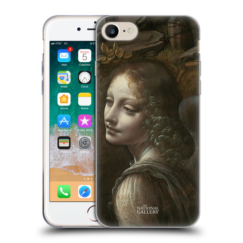 The National Gallery Art The Virgin Of The Rocks Soft Gel Case for Apple iPhone 7 / 8 / SE 2020 & 2022