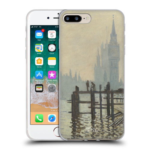 The National Gallery Art Monet Thames Soft Gel Case for Apple iPhone 7 Plus / iPhone 8 Plus