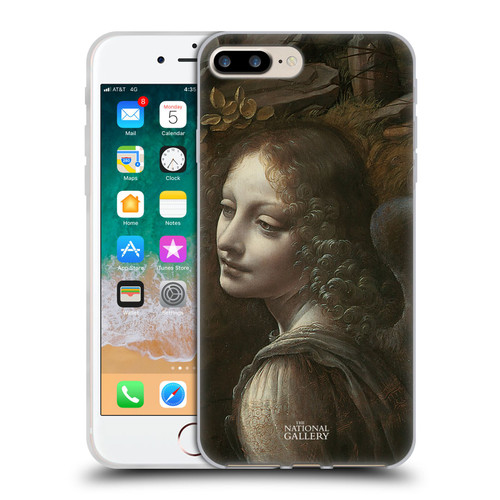 The National Gallery Art The Virgin Of The Rocks Soft Gel Case for Apple iPhone 7 Plus / iPhone 8 Plus