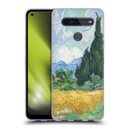 The National Gallery Art A Wheatfield With Cypresses Soft Gel Case for LG K51S