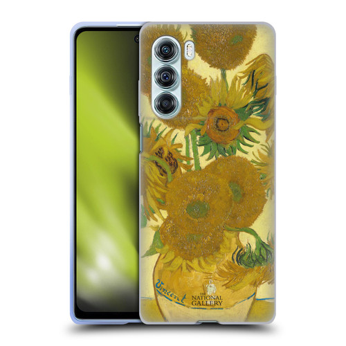 The National Gallery Art Sunflowers Soft Gel Case for Motorola Edge S30 / Moto G200 5G