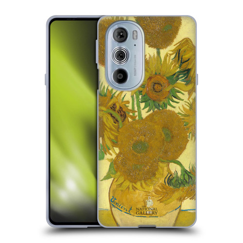 The National Gallery Art Sunflowers Soft Gel Case for Motorola Edge X30