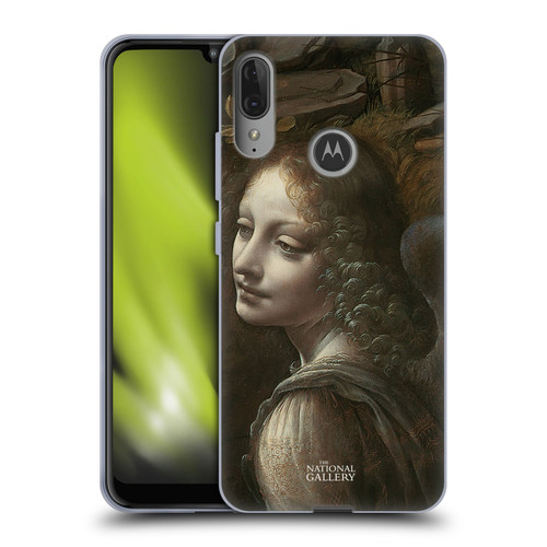 The National Gallery Art The Virgin Of The Rocks Soft Gel Case for Motorola Moto E6 Plus