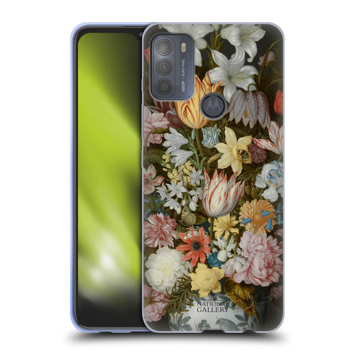 The National Gallery Art A Still Life Of Flowers In A Wan-Li Vase Soft Gel Case for Motorola Moto G50
