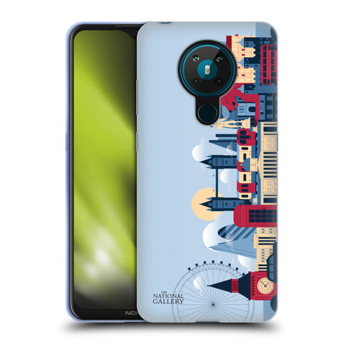 The National Gallery Art London Skyline Soft Gel Case for Nokia 5.3