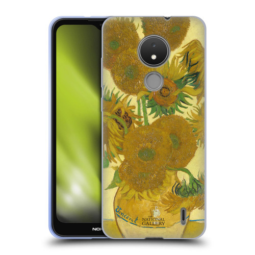 The National Gallery Art Sunflowers Soft Gel Case for Nokia C21