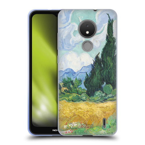 The National Gallery Art A Wheatfield With Cypresses Soft Gel Case for Nokia C21