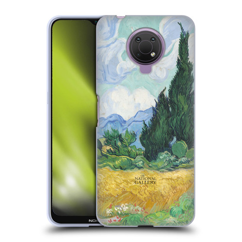 The National Gallery Art A Wheatfield With Cypresses Soft Gel Case for Nokia G10