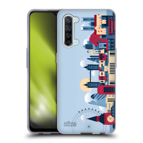 The National Gallery Art London Skyline Soft Gel Case for OPPO Find X2 Lite 5G
