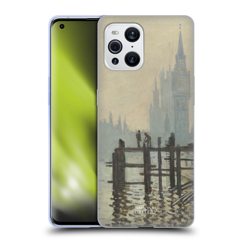 The National Gallery Art Monet Thames Soft Gel Case for OPPO Find X3 / Pro