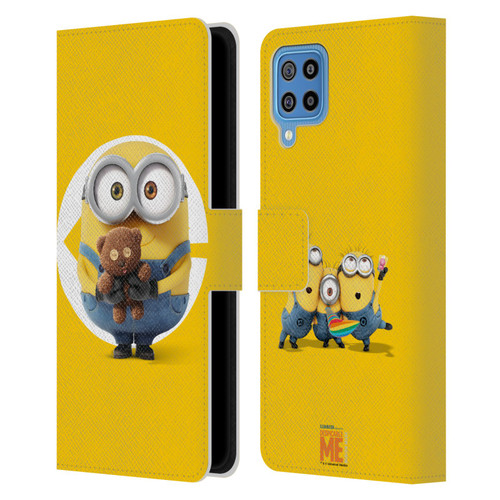 Despicable Me Minions Bob Leather Book Wallet Case Cover For Samsung Galaxy F22 (2021)