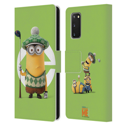 Despicable Me Minions Kevin Golfer Costume Leather Book Wallet Case Cover For Samsung Galaxy S20 / S20 5G