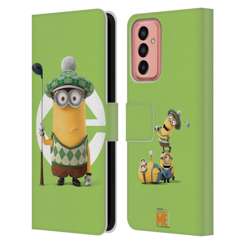 Despicable Me Minions Kevin Golfer Costume Leather Book Wallet Case Cover For Samsung Galaxy M13 (2022)