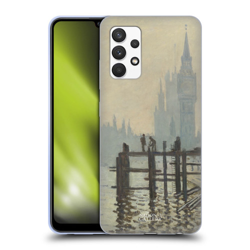 The National Gallery Art Monet Thames Soft Gel Case for Samsung Galaxy A32 (2021)