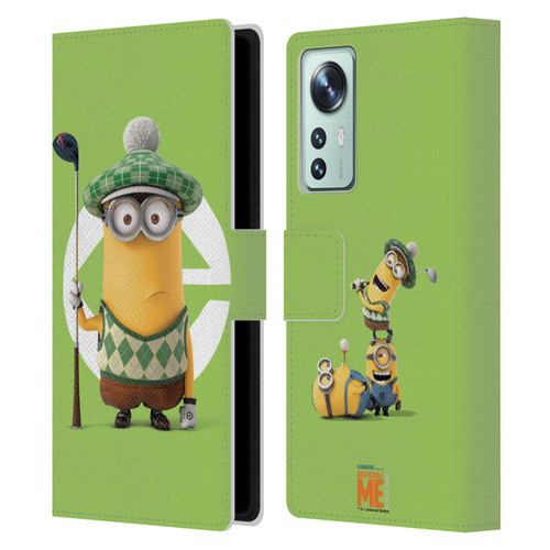 Despicable Me Minions Kevin Golfer Costume Leather Book Wallet Case Cover For Xiaomi 12