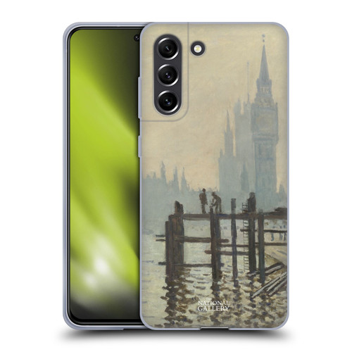 The National Gallery Art Monet Thames Soft Gel Case for Samsung Galaxy S21 FE 5G