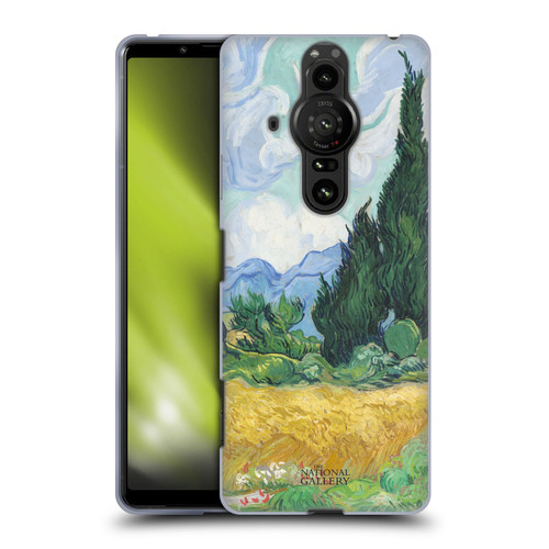 The National Gallery Art A Wheatfield With Cypresses Soft Gel Case for Sony Xperia Pro-I