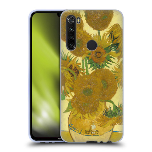 The National Gallery Art Sunflowers Soft Gel Case for Xiaomi Redmi Note 8T