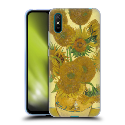 The National Gallery Art Sunflowers Soft Gel Case for Xiaomi Redmi 9A / Redmi 9AT