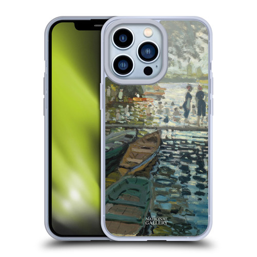 The National Gallery Nature Bathers At La Grenouillére Soft Gel Case for Apple iPhone 13 Pro & MagSafe