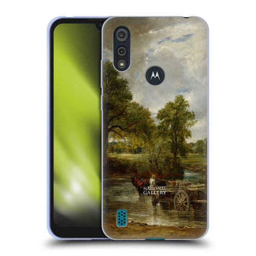 The National Gallery Nature The Hay Wain Soft Gel Case for Motorola Moto E6s (2020)