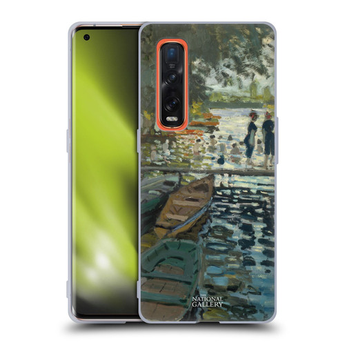 The National Gallery Nature Bathers At La Grenouillére Soft Gel Case for OPPO Find X2 Pro 5G