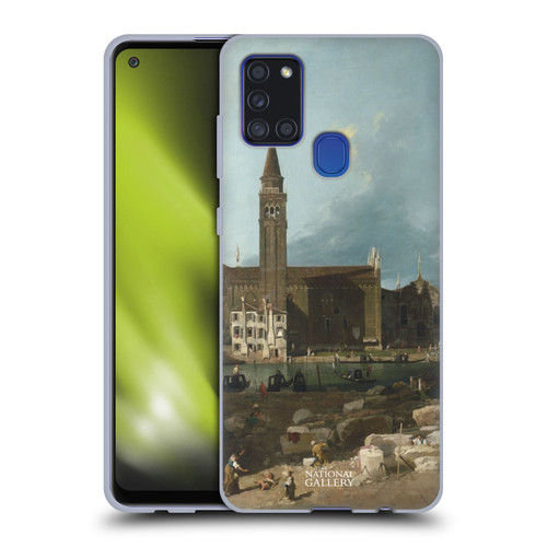 The National Gallery Nature The Stonemason's Yard Soft Gel Case for Samsung Galaxy A21s (2020)