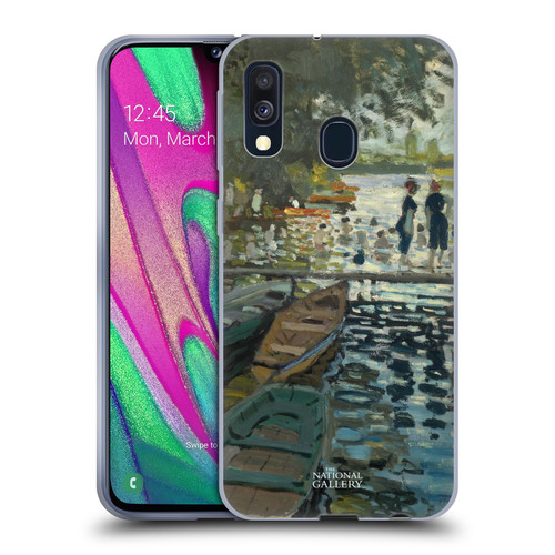 The National Gallery Nature Bathers At La Grenouillére Soft Gel Case for Samsung Galaxy A40 (2019)