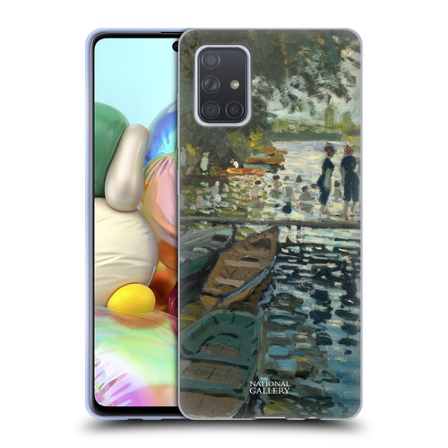 The National Gallery Nature Bathers At La Grenouillére Soft Gel Case for Samsung Galaxy A71 (2019)