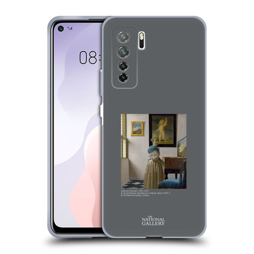 The National Gallery People Vermeer Young Woman Standing At Virginal Soft Gel Case for Huawei Nova 7 SE/P40 Lite 5G