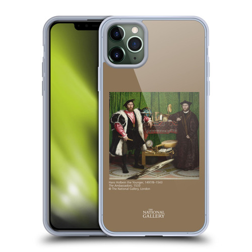 The National Gallery People Holbein The Ambassadors Soft Gel Case for Apple iPhone 11 Pro Max
