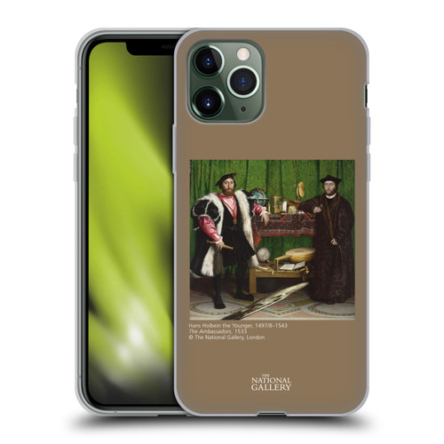 The National Gallery People Holbein The Ambassadors Soft Gel Case for Apple iPhone 11 Pro