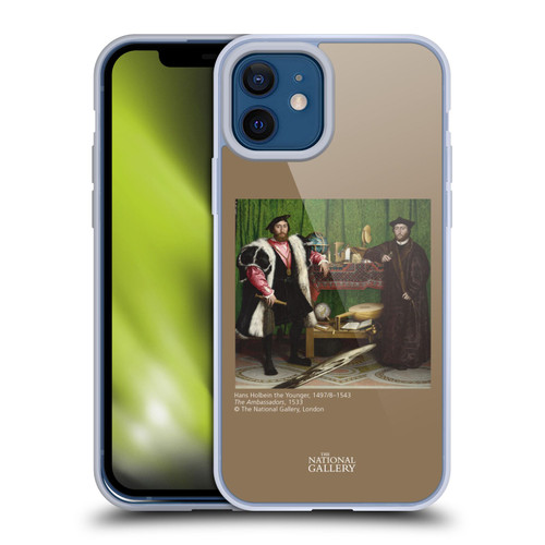 The National Gallery People Holbein The Ambassadors Soft Gel Case for Apple iPhone 12 / iPhone 12 Pro