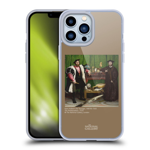 The National Gallery People Holbein The Ambassadors Soft Gel Case for Apple iPhone 13 Pro Max