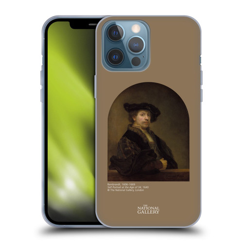 The National Gallery People Rembrandt Self Portrait Age 34 Soft Gel Case for Apple iPhone 13 Pro Max