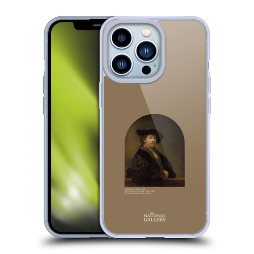 The National Gallery People Rembrandt Self Portrait Age 34 Soft Gel Case for Apple iPhone 13 Pro