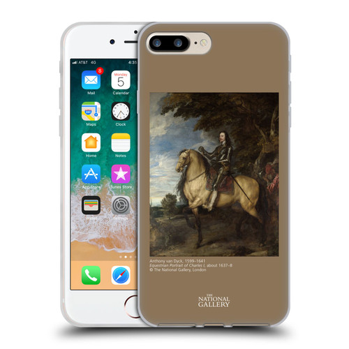 The National Gallery People Equestrian Portrait Of Charles I Soft Gel Case for Apple iPhone 7 Plus / iPhone 8 Plus